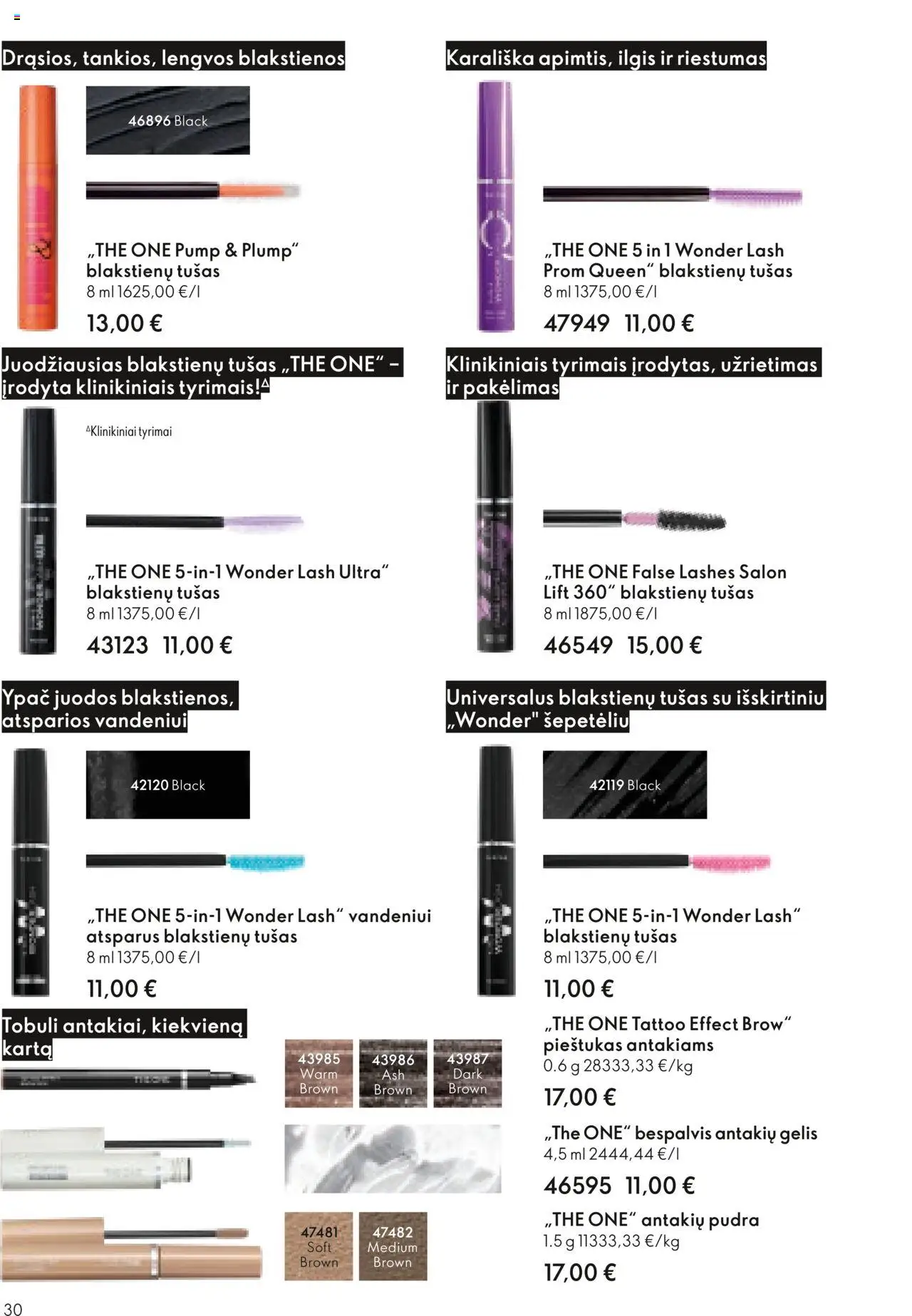 Oriflame akcijos nuo 08.10.2025 | Puslapis: 30 | Prekių: Pudra, Tušas