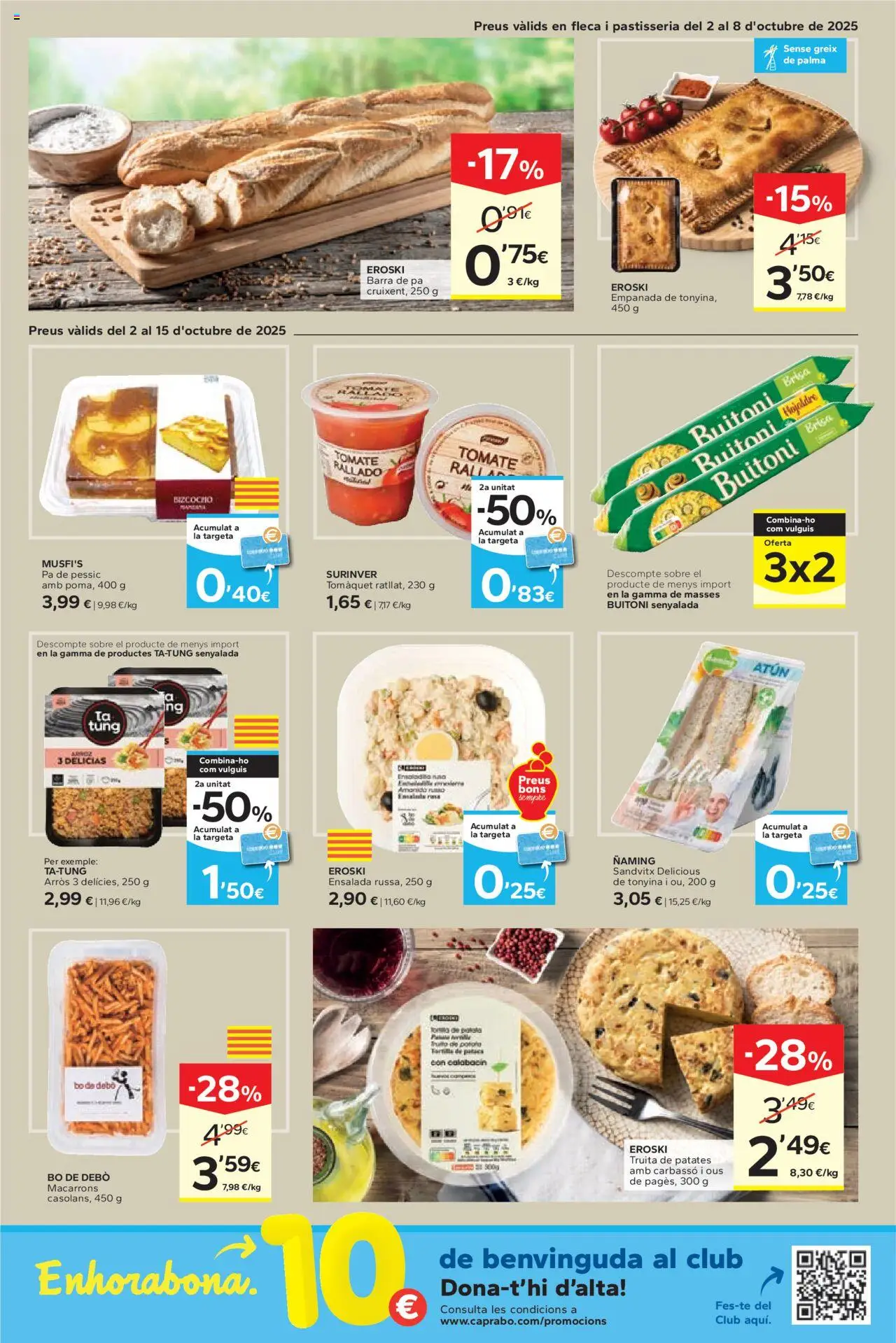 Caprabo - Ofertasses │ válido desde el 02.10.2025 | Página: 5 | Productos: Ensalada, Bizcocho
