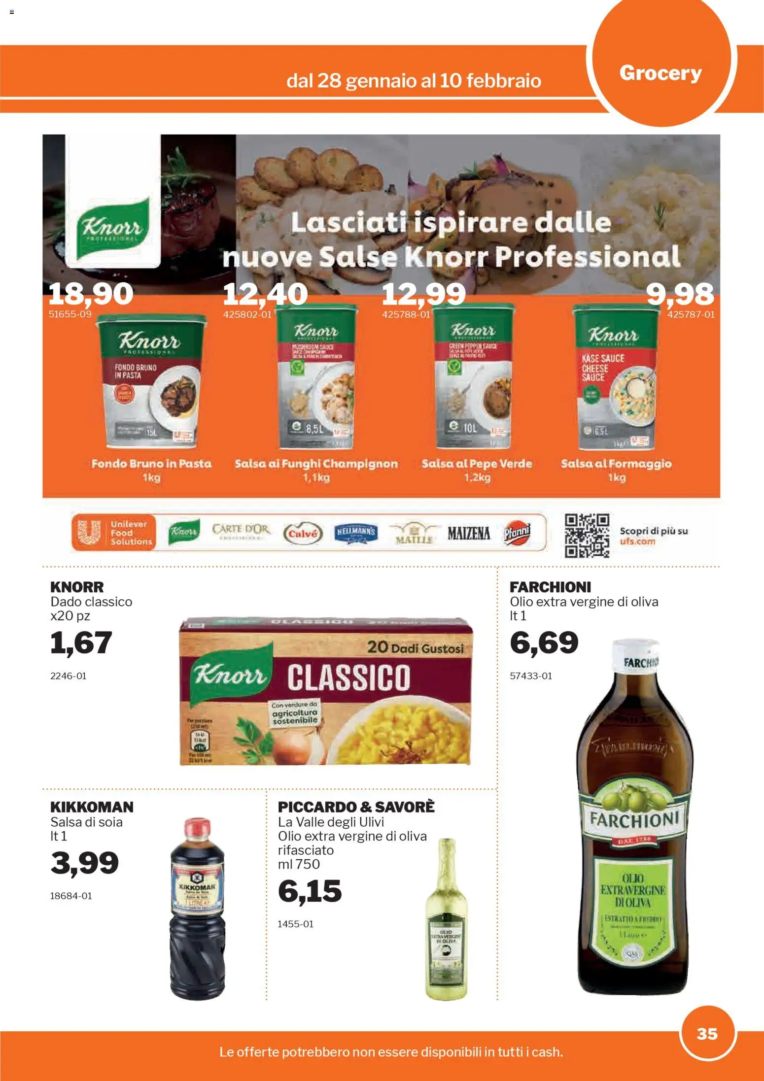 Volantino Sogegross del 28.01.2026 | Pagina: 35 | Prodotti: Verdure, Salsa, Pepe, Funghi