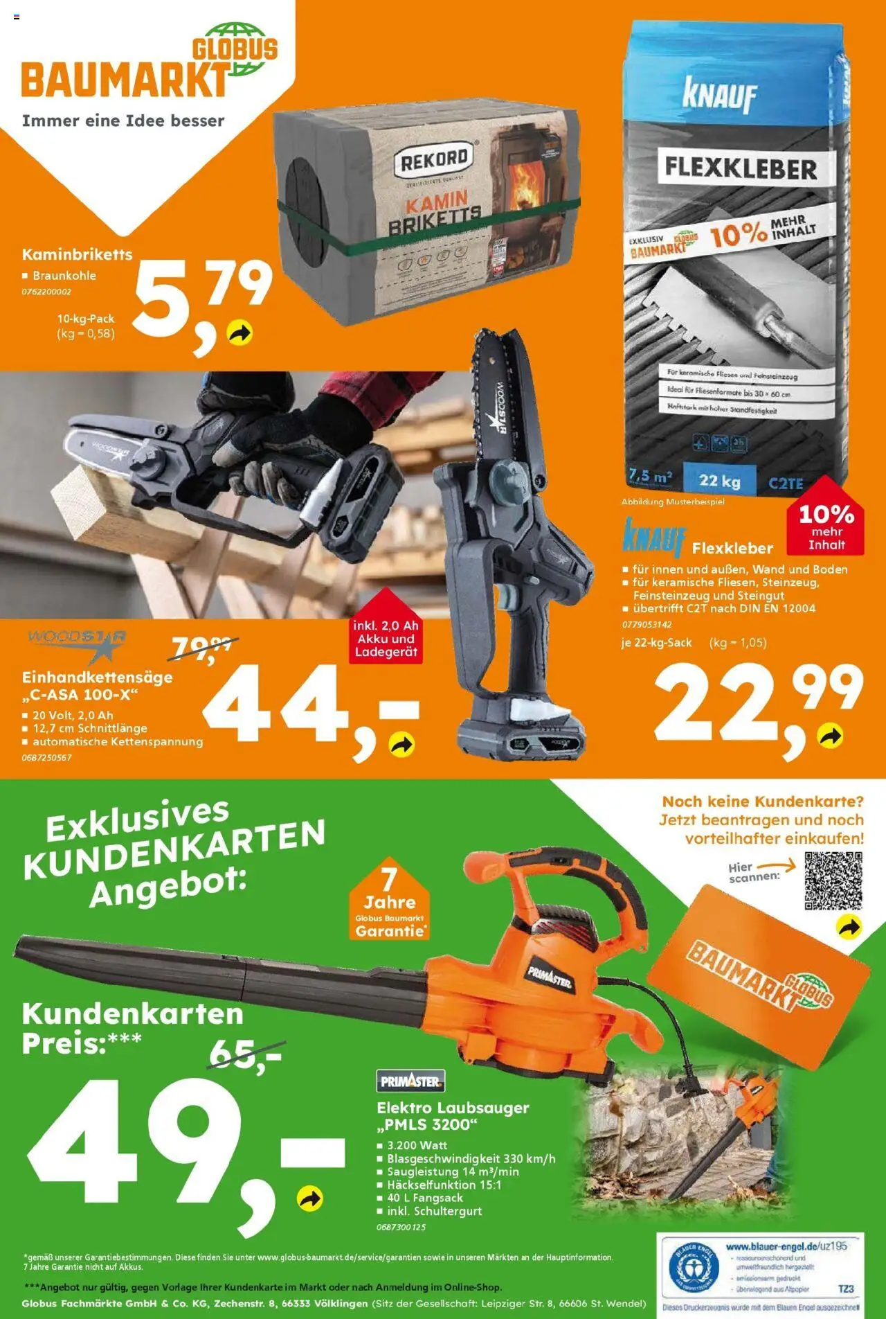 Globus Baumarkt prospekt Sankt Wendel	 – gültig ab 14.09.2025 | Seite: 16 | Produkte: Kamin, Ladegerät