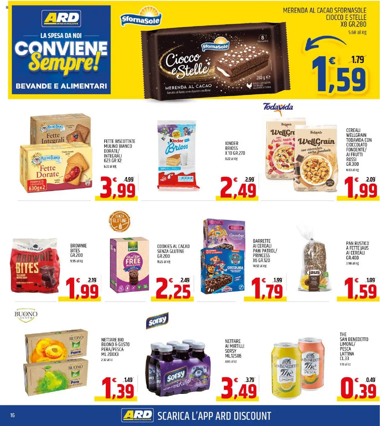 Volantino ARD Discount del 22.09.2025 | Pagina: 16 | Prodotti: Cioccolato, Limone, Pera, Cacao