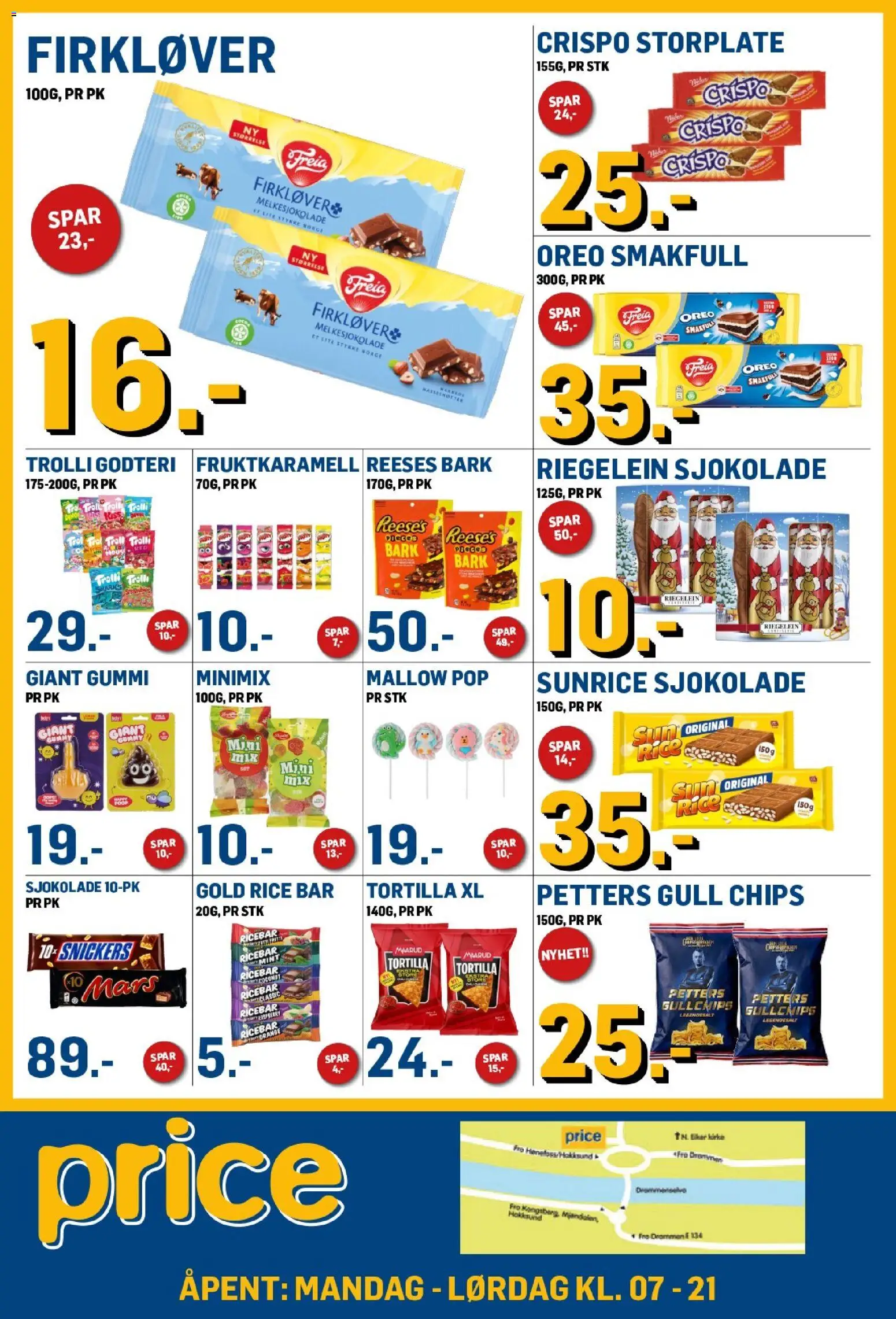 {H1} | Side: 7 | Produkter: Växthus, Sjokolade, Godteri, Tejp