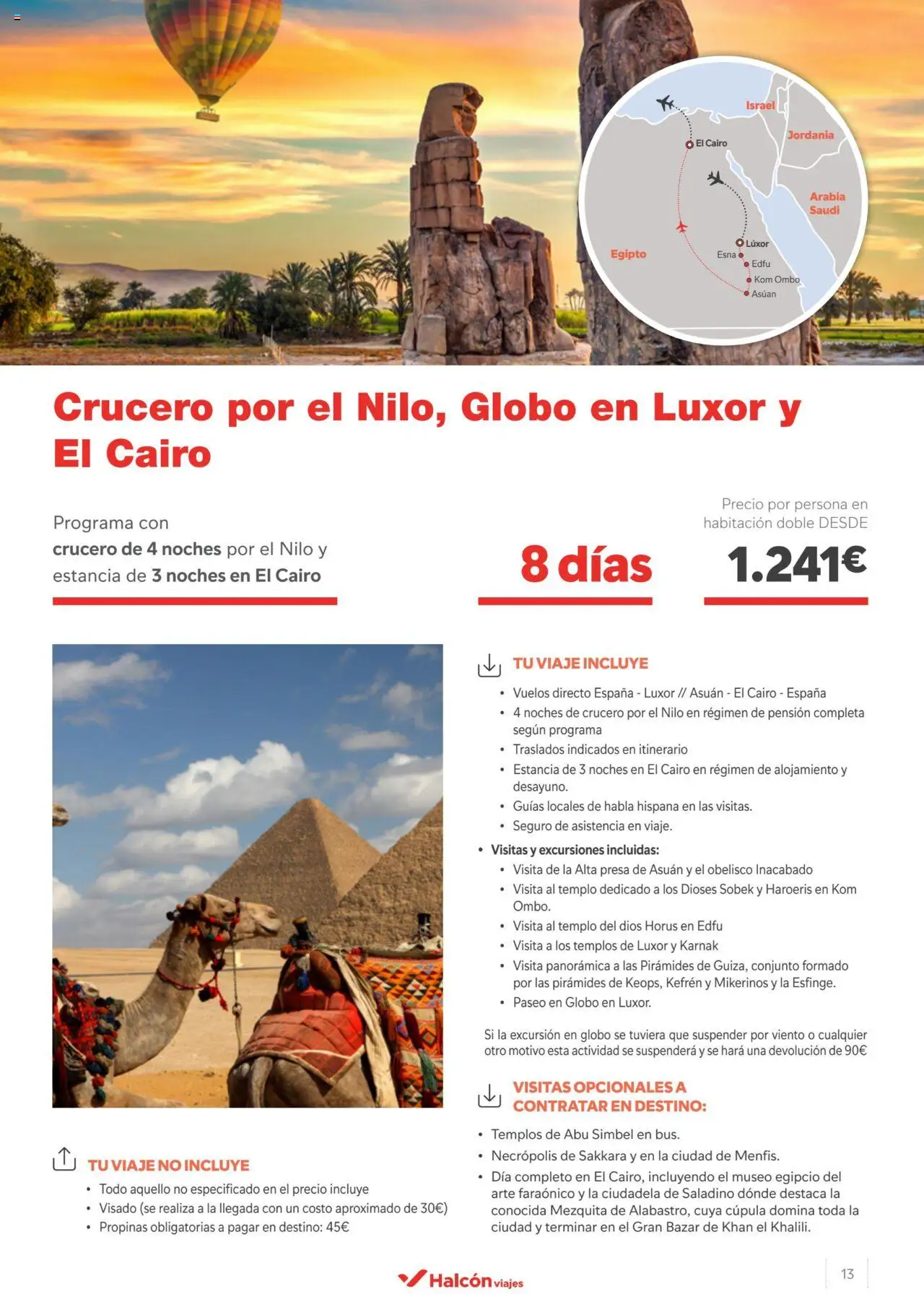 Halcón Viajes Egipto │ válido desde el 15.04.2024 | Página: 13