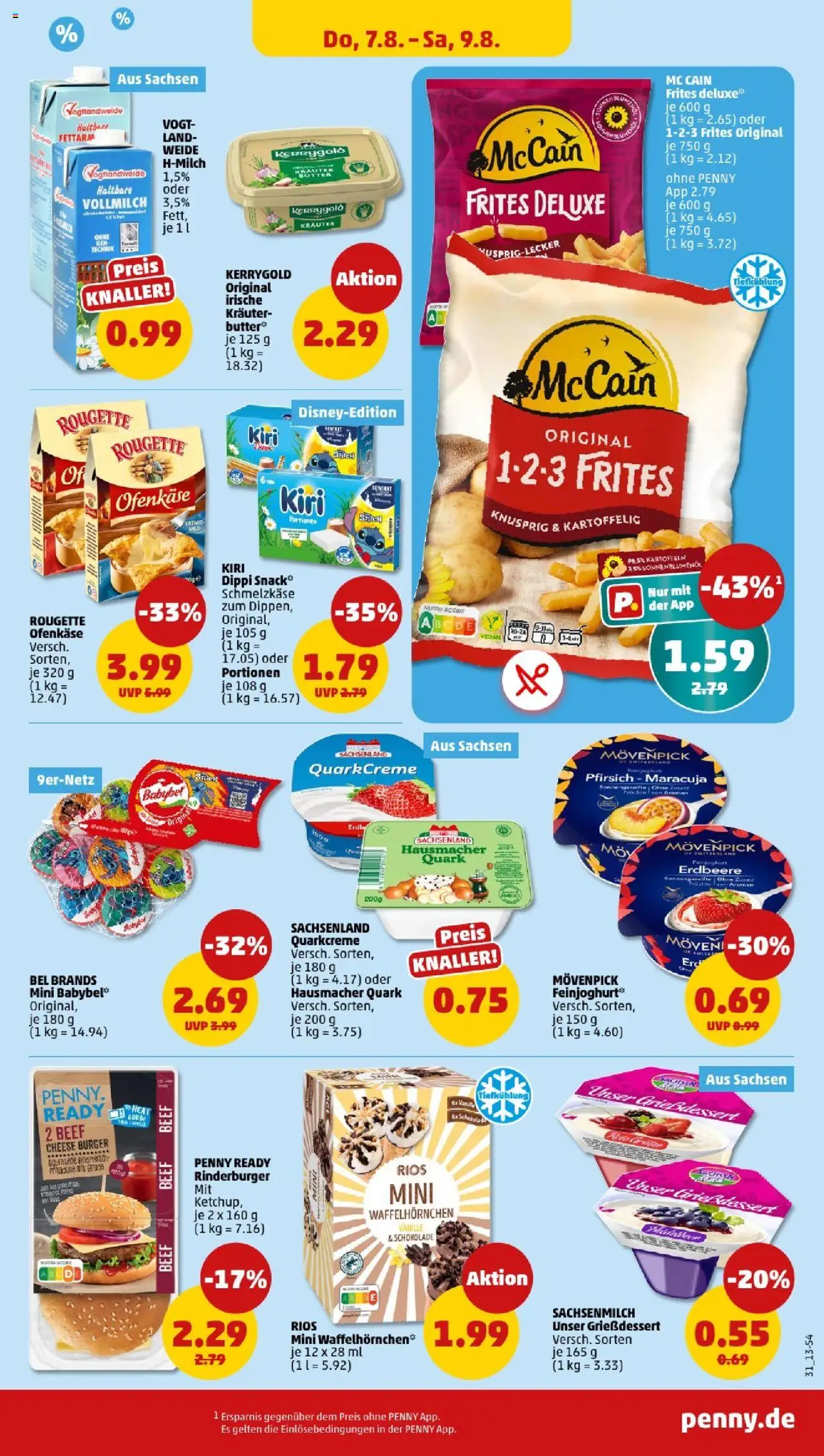 Penny - Thüringen - gültig ab dem 04.08.2025 | Seite: 31 | Produkte: Butter, Kartoffeln, Pfirsich, Babybel