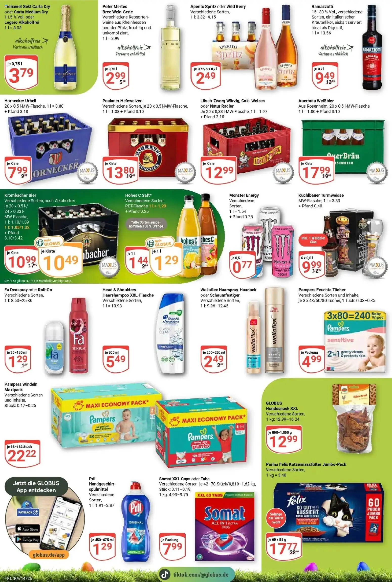 Globus prospekt Freilassing	 – gültig ab 30.03.2026 | Seite: 11 | Produkte: Freixenet, Bier, Bree, Monster