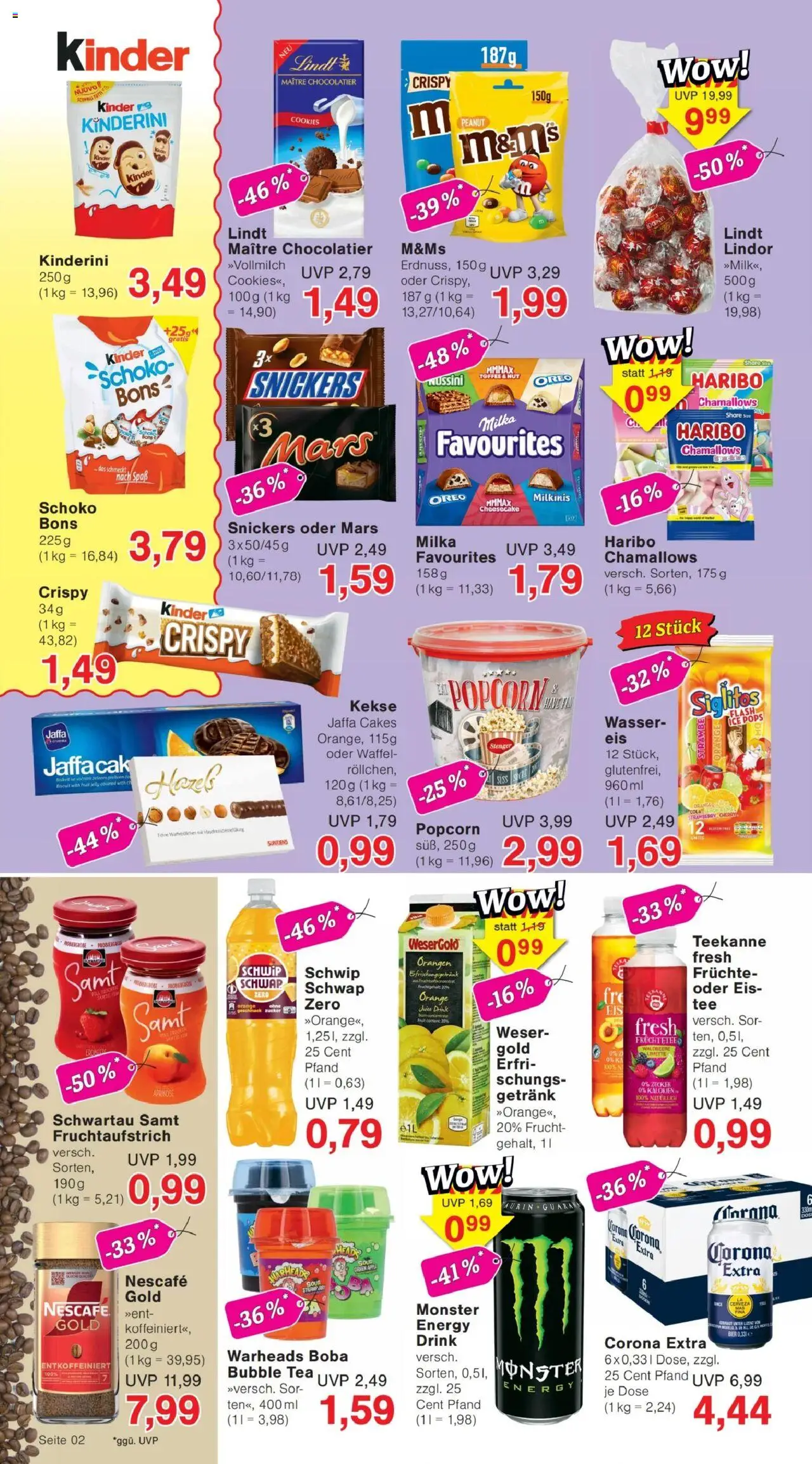 Jawoll Prospekt - gültig ab dem 11.08.2025 | Seite: 2 | Produkte: Haribo, Orangen, Apple, Monster