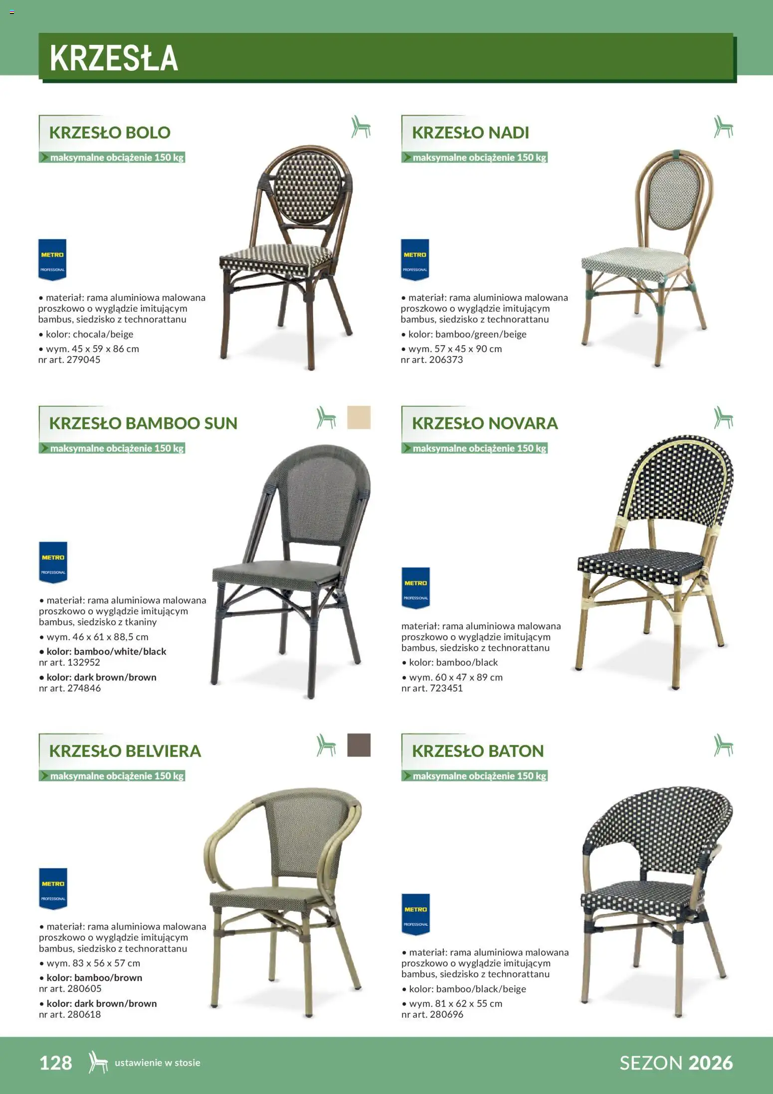 Makro Gazetka - Profesjonalna Gastronomia od 01.02.2026 | Strona: 128 | Produkty: Krzesło, Baton