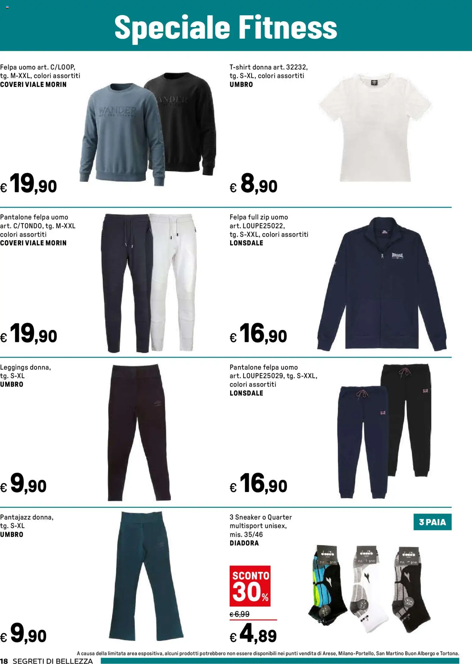 Volantino Iper del 19.01.2026 | Pagina: 18 | Prodotti: Felpa, Leggings