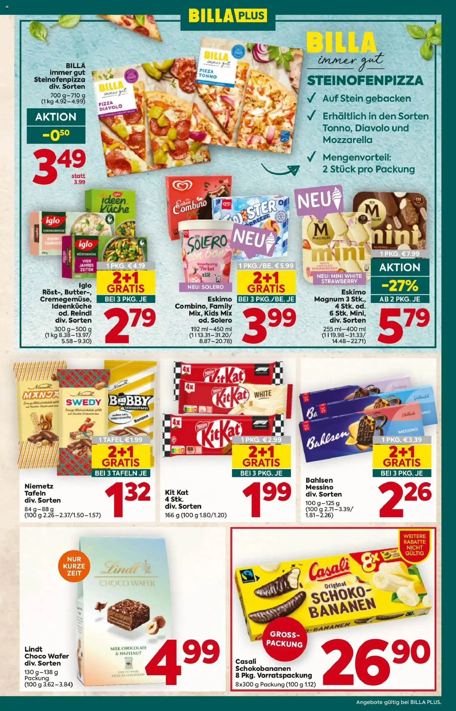 Billa Plus Flugblatt - Steiermark gültig ab 16.04.2026 | Seite: 11 | Produkte: Butter, Pizza, Bananen