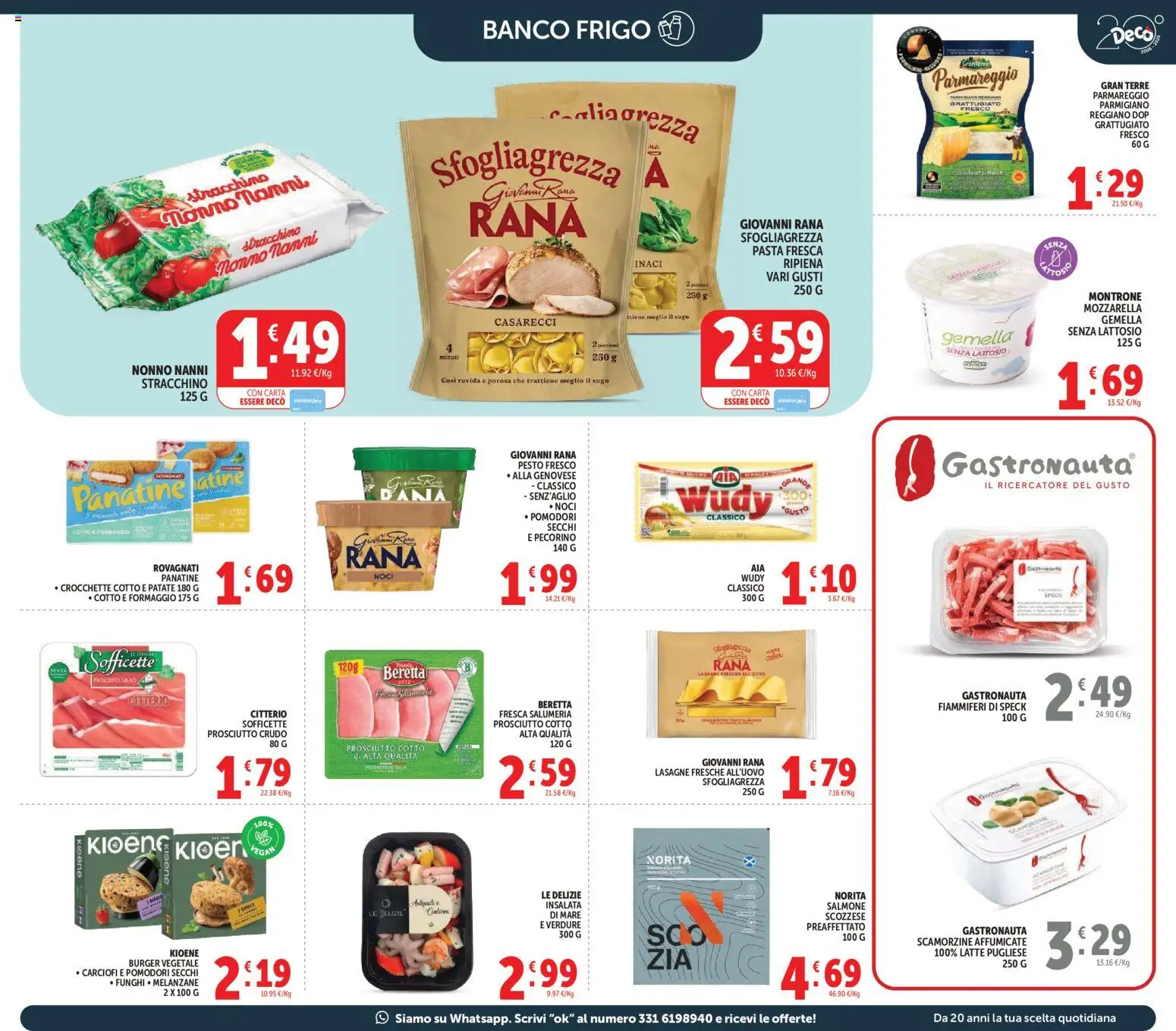 Volantino Decò del 27.03.2026 | Pagina: 19 | Prodotti: Prosciutto Cotto, Insalata, Patate, Latte