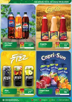 Náhled letáku Tamda Foods leták od 03.12.2025 | Strana: 15 | Produkty: Maracuja, Pepsi, Cider, Capri Sun