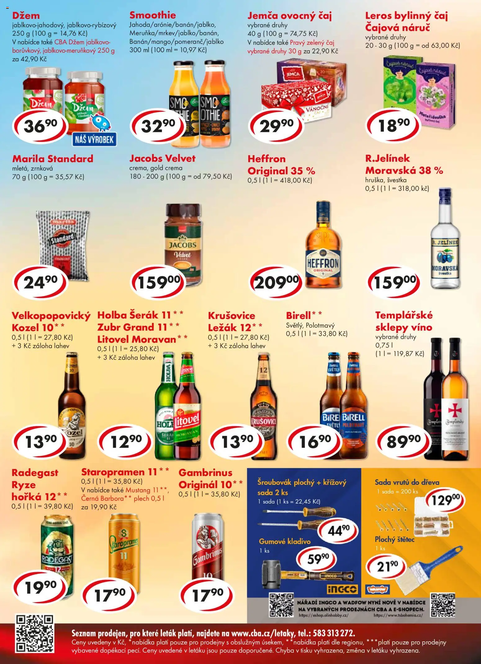 CBA leták od 12.11.2025 | Strana: 6 | Produkty: Víno, Čaj, Jacobs, Gambrinus
