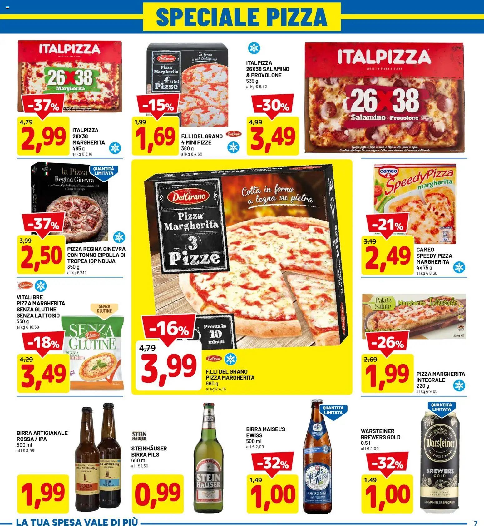 Volantino D Più del 12.01.2026 | Pagina: 7 | Prodotti: Provolone, Pizza, Forno, Tostapane
