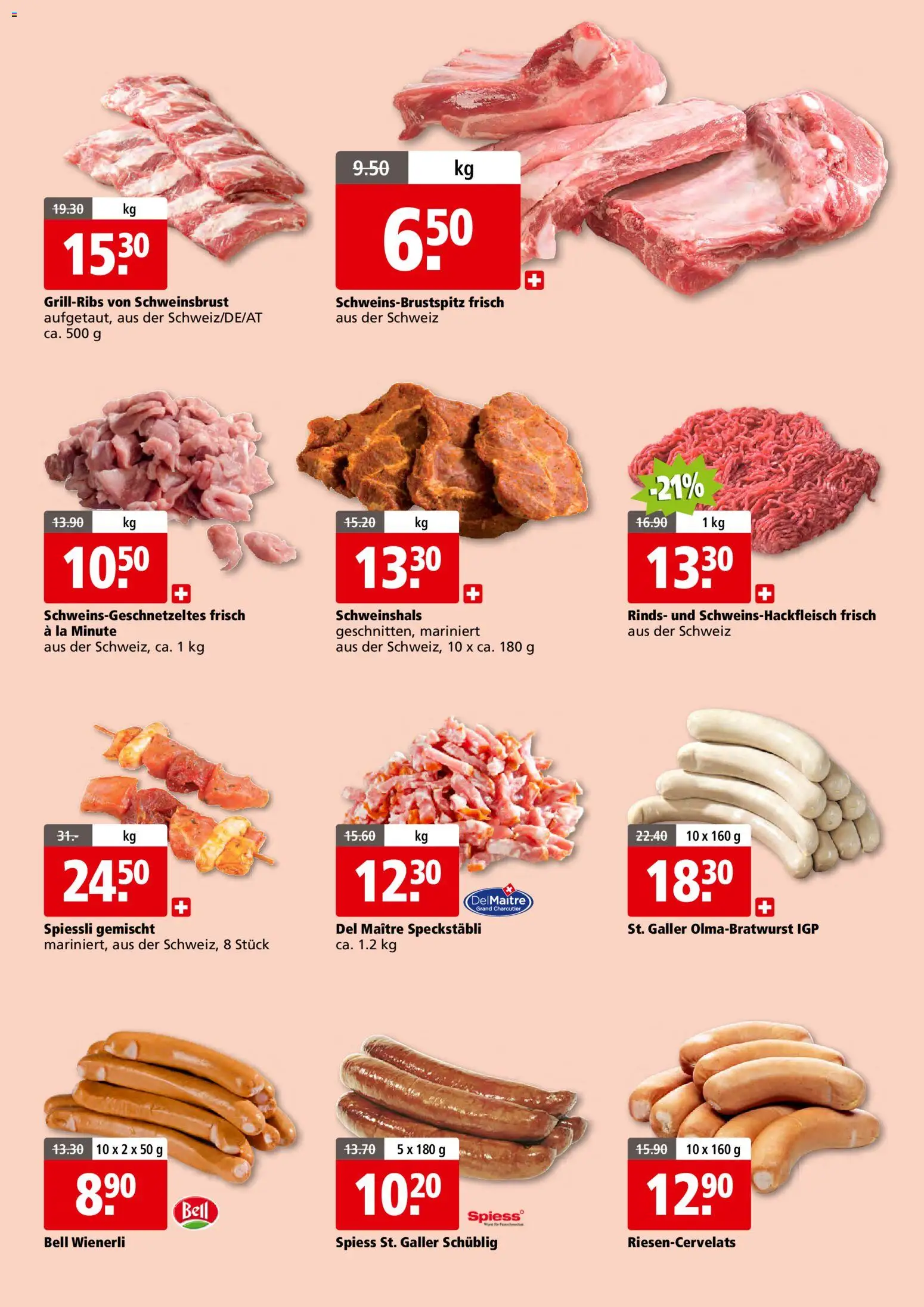 Aligro aktionen 2000 Schlieren, Gossau SG, Frauenfeld, Rapperswil-Jona, Sargans, Bern – gültig ab 20.04.2026 | Seite: 3