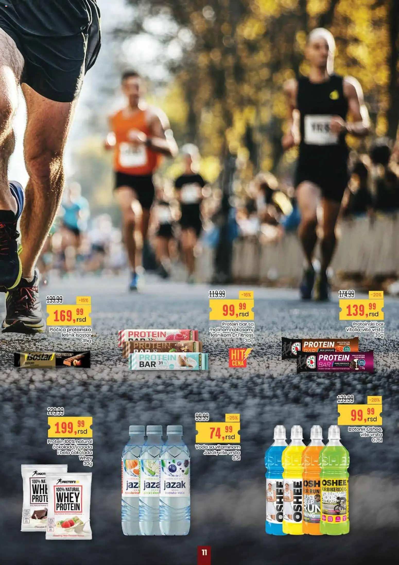 Aroma Market katalog - važi od 16.04.2026 | Strana: 11 | Proizvode: Lešnik, Protein bar, Voda, Čokolada