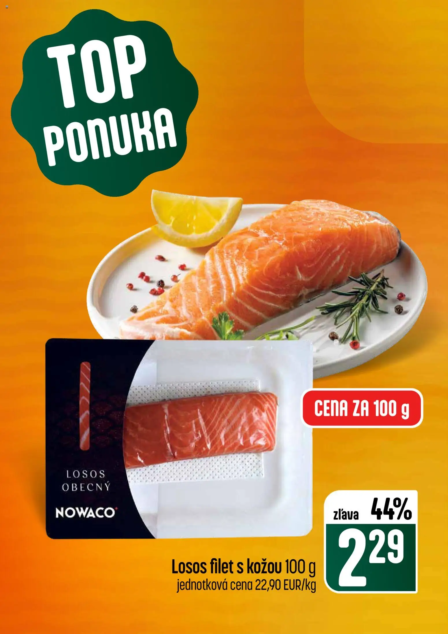 Nové COOP Jednota akcie – leták je platný od 26.02.2026 | Strana: 2 | Produkty: Losos