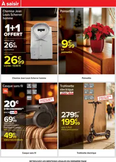 Carrefour - Prévisualisation de Carrefour catalogue semaine 50 valide à partir de 09.12.2025 | Page: 66 | Produits: Poinsettia, Microphone, Chemise, Casque