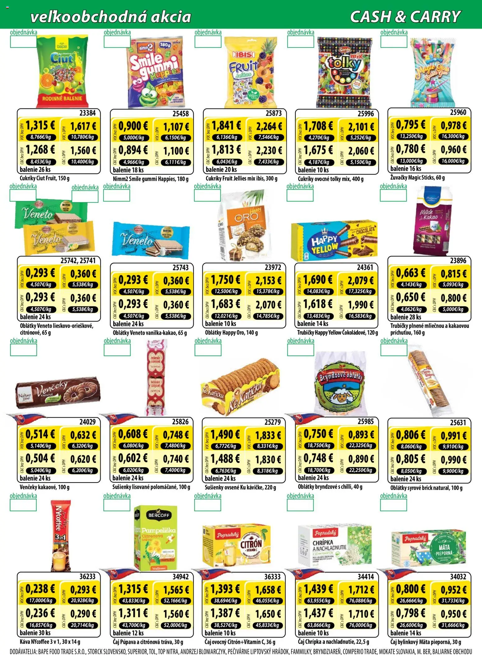 Nové Milk Agro akcie – leták je platný od 04.03.2026 | Strana: 5 | Produkty: Káva, Čaj, Cukríky