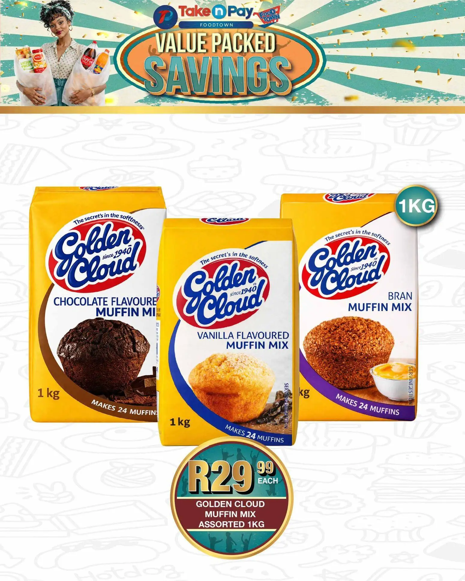New Take n Pay catalogue – valid from 20.04.2026 | Page: 6 | Products: Muffins, Chocolate, Fruit