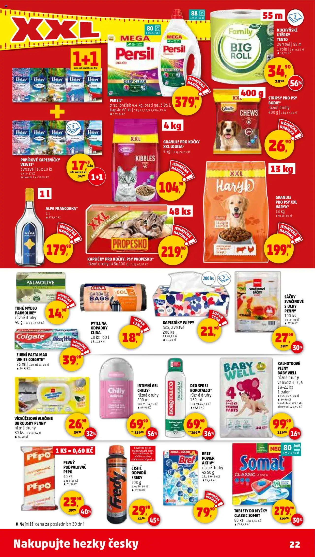 Penny Market leták - Čtvrtečník od 16.10.2025 | Strana: 22 | Produkty: Kapsle, Alpa, Velvet, Prací Prášek