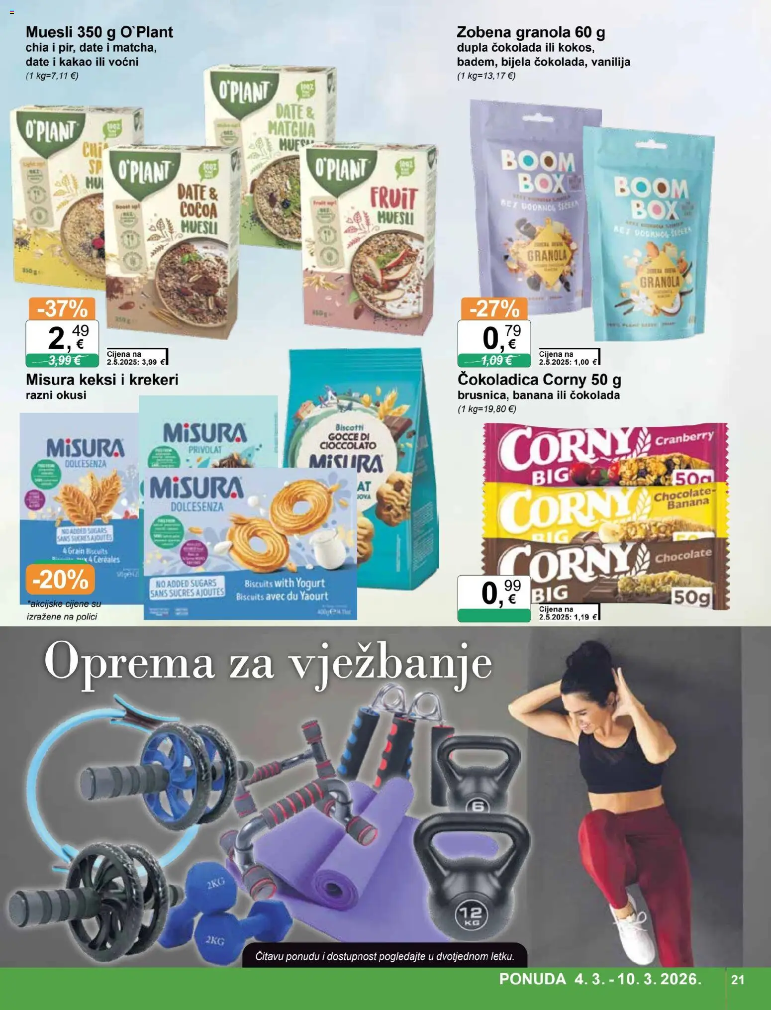 KTC katalog | vrijedi od 04.03.2026 | Stranica: 21 | Proizvodi: Keksi, Čokolada, Krekeri, Kakao