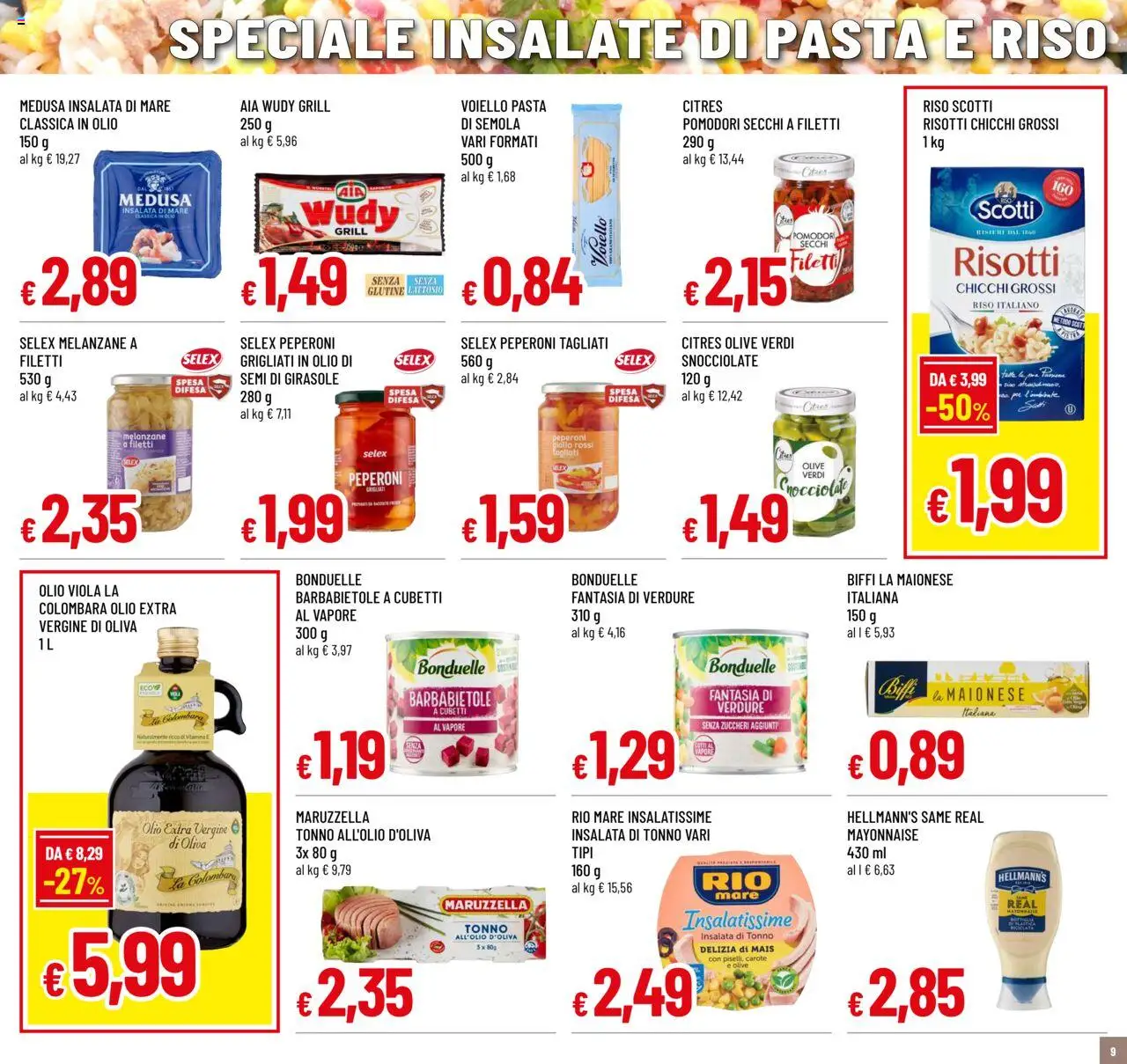 Volantino Galassia del 31.07.2025 | Pagina: 9 | Prodotti: Riso, Peperoni, Verdure, Pomodori