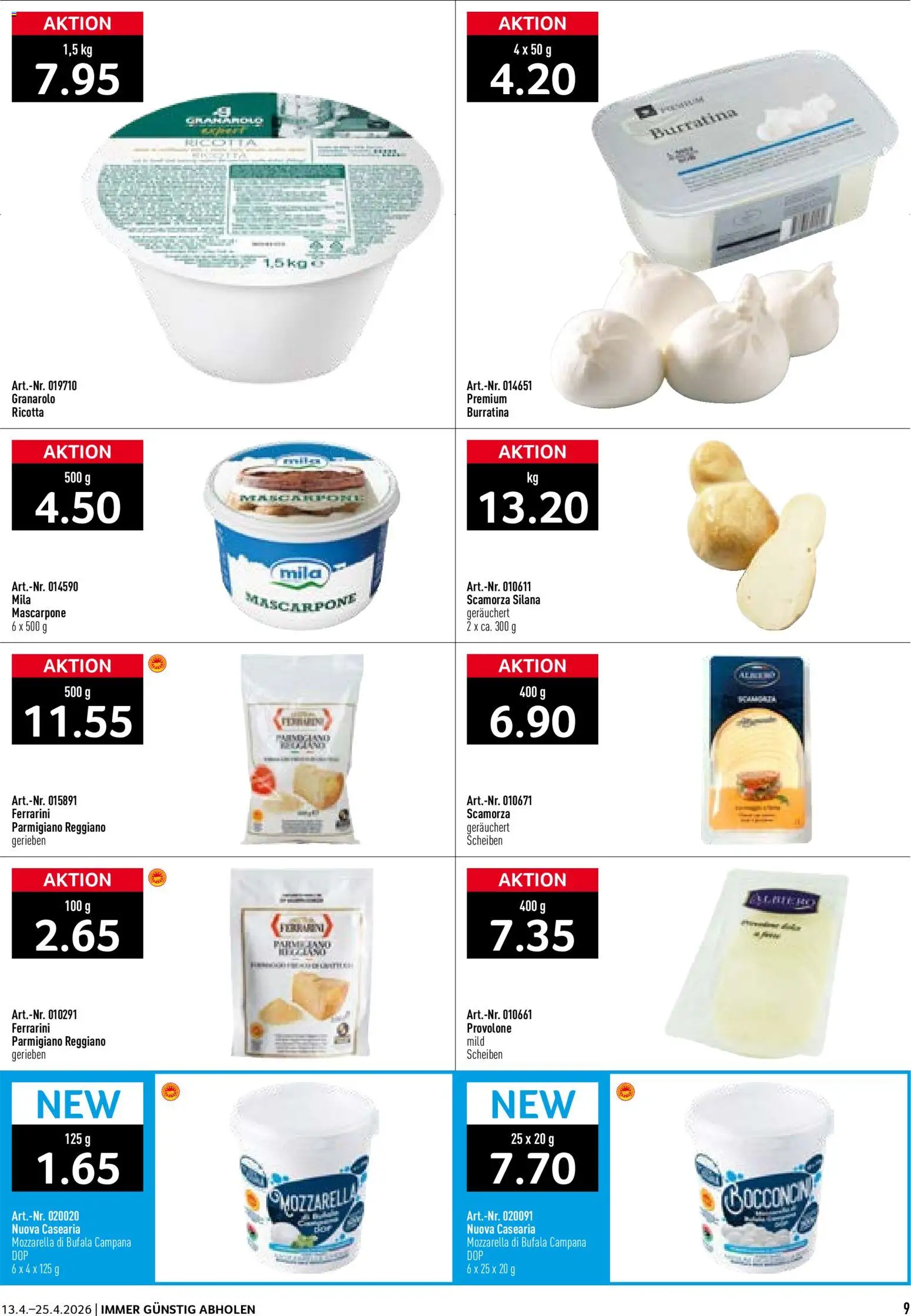 Prodega aktionen Italien – gültig ab 13.04.2026 | Seite: 9 | Produkte: Mascarpone
