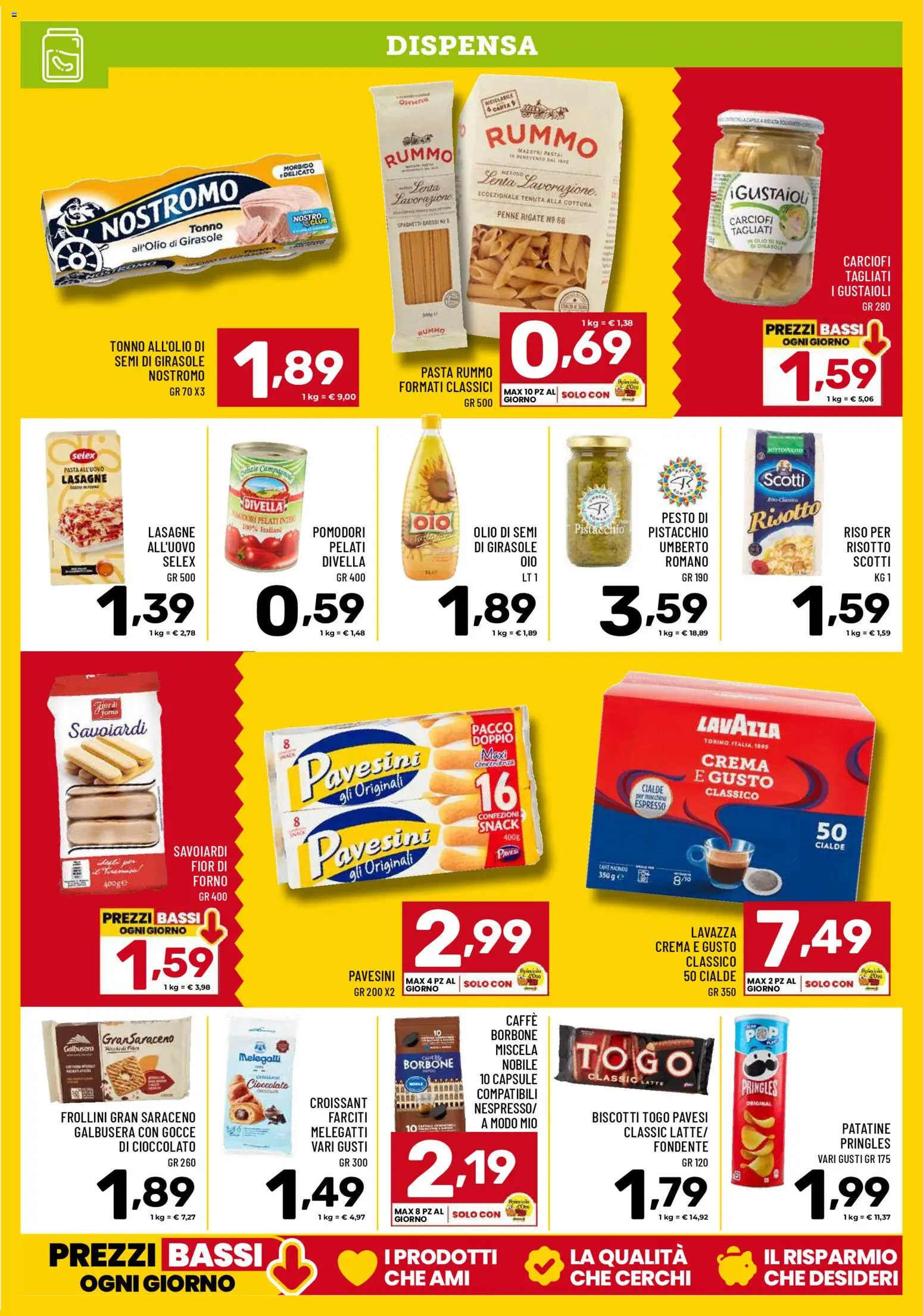 Volantino Il Centesimo del 18.12.2025 | Pagina: 9 | Prodotti: Pasta, Carciofi, Forno, Savoiardi