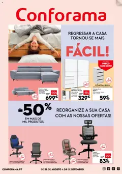 Pré-visualização Conforama folheto válido de 28.08.2025