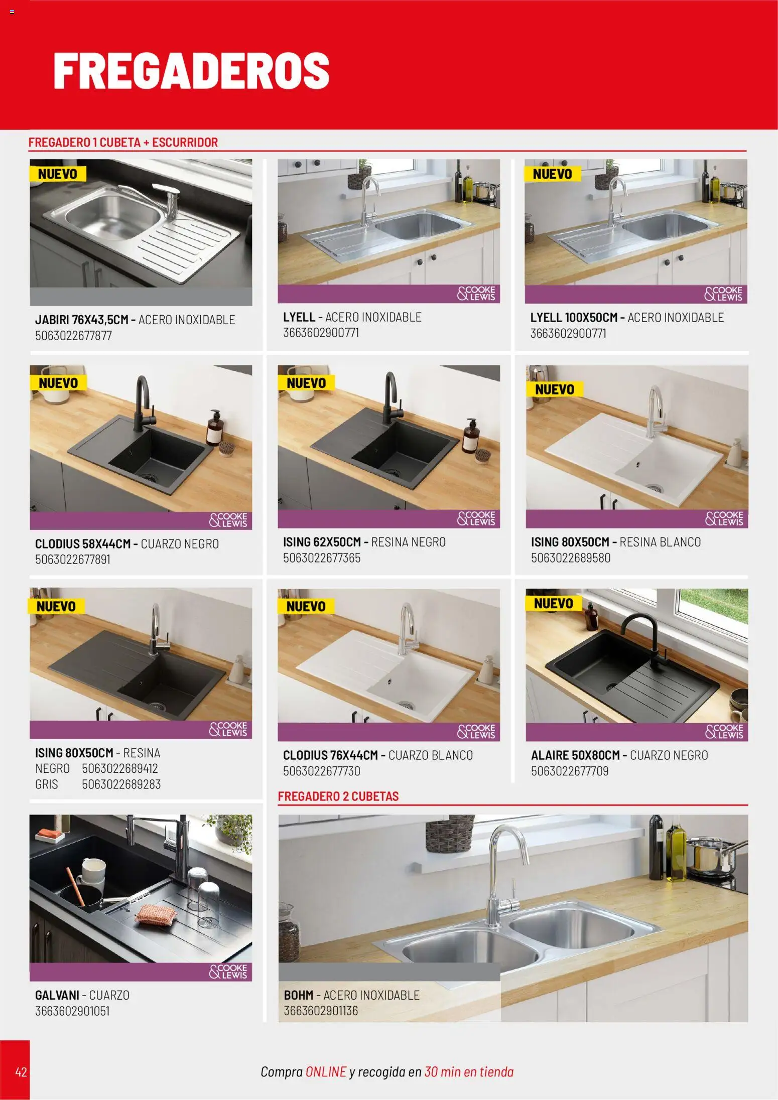 Brico Depôt Cocinas │ válido desde el 11.03.2026 | Página: 42 | Productos: Fregadero