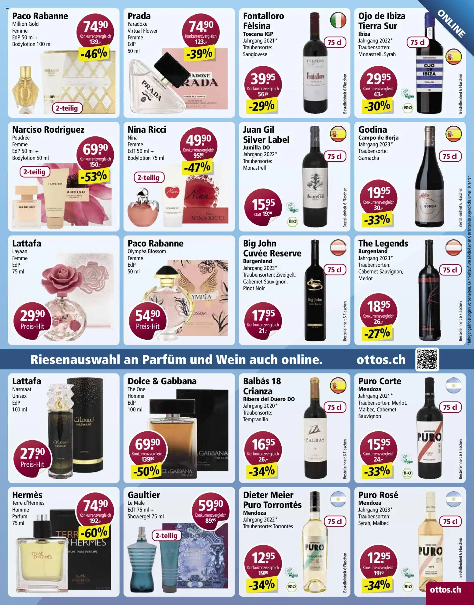 Otto's Aktionen – gültig ab 10.02.2026 | Seite: 16 | Produkte: Parfüm, Merlot, Wein