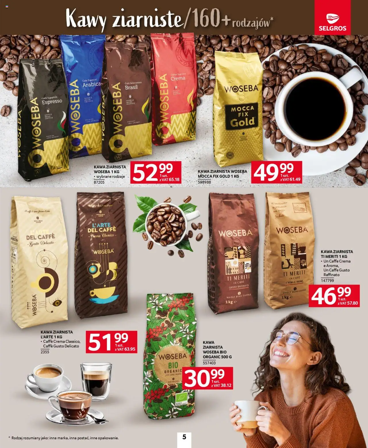 Selgros cash&carry Gazetka - Kawa i Herbata od 09.10.2025 | Strona: 5 | Produkty: Kawa ziarnista, Kawa