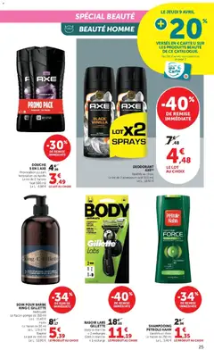 Hyper U - Prévisualisation de Hyper U - La beauté à prix bas valide à partir de 08.04.2026 | Page: 25 | Produits: Body, Rasoir, Déodorant, Douche