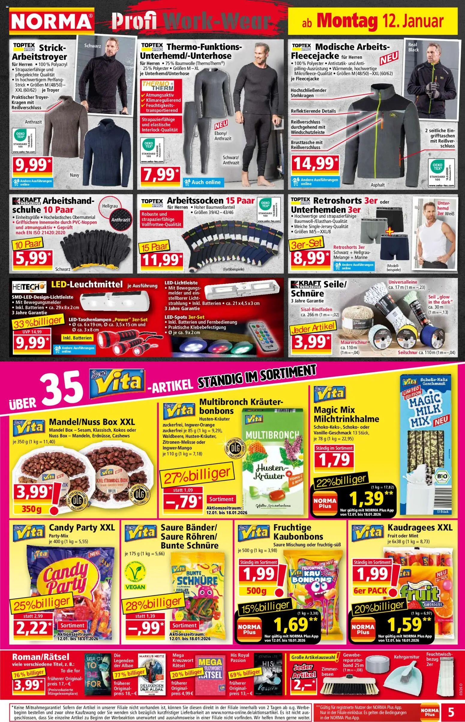 Norma Prospekt 	 – gültig ab 12.01.2026 | Seite: 5 | Produkte: Batterien, Box, Hemd