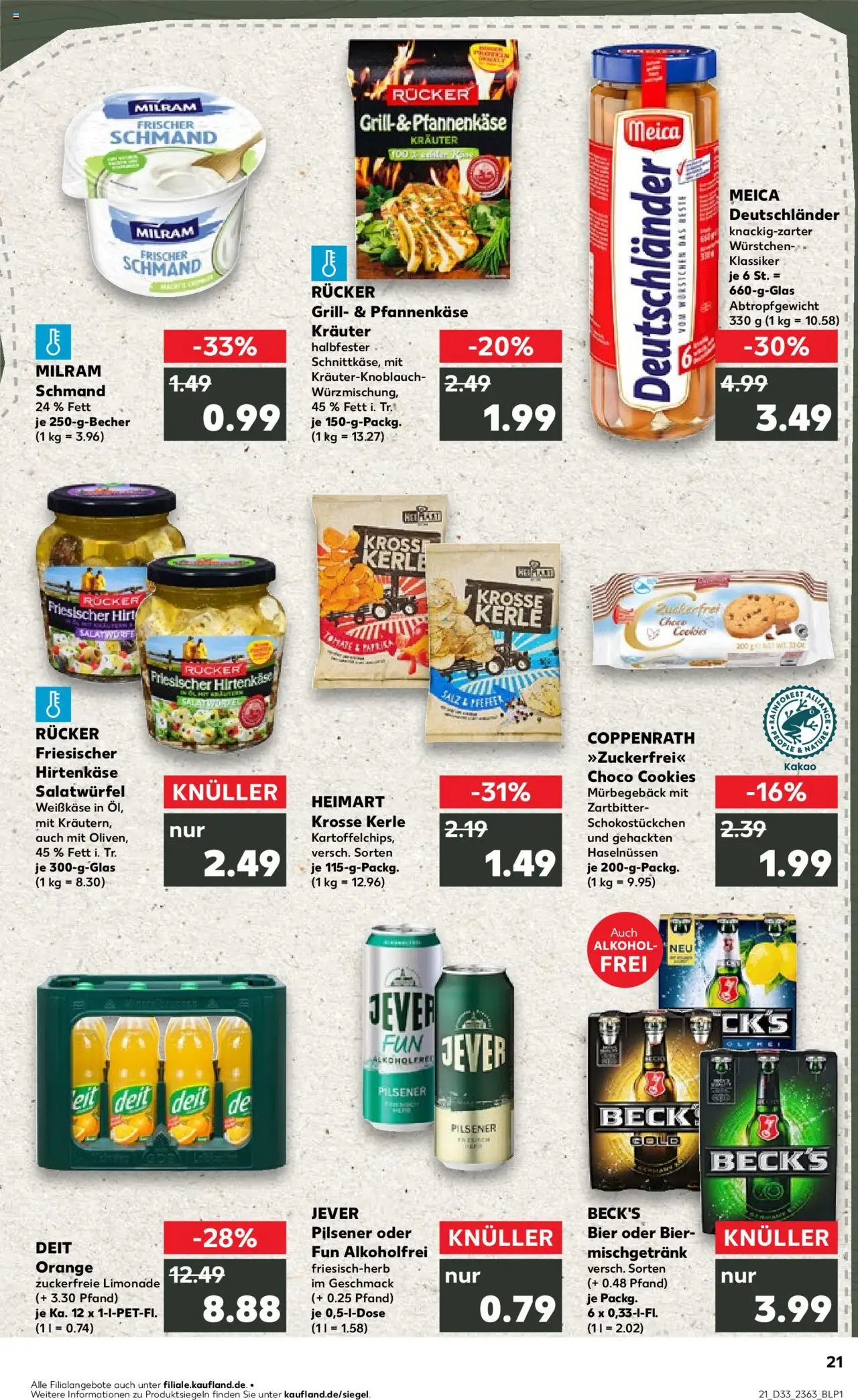  | Pagina: 21 | Producten: Bier, Limonade, Kész piskótalap, Grill