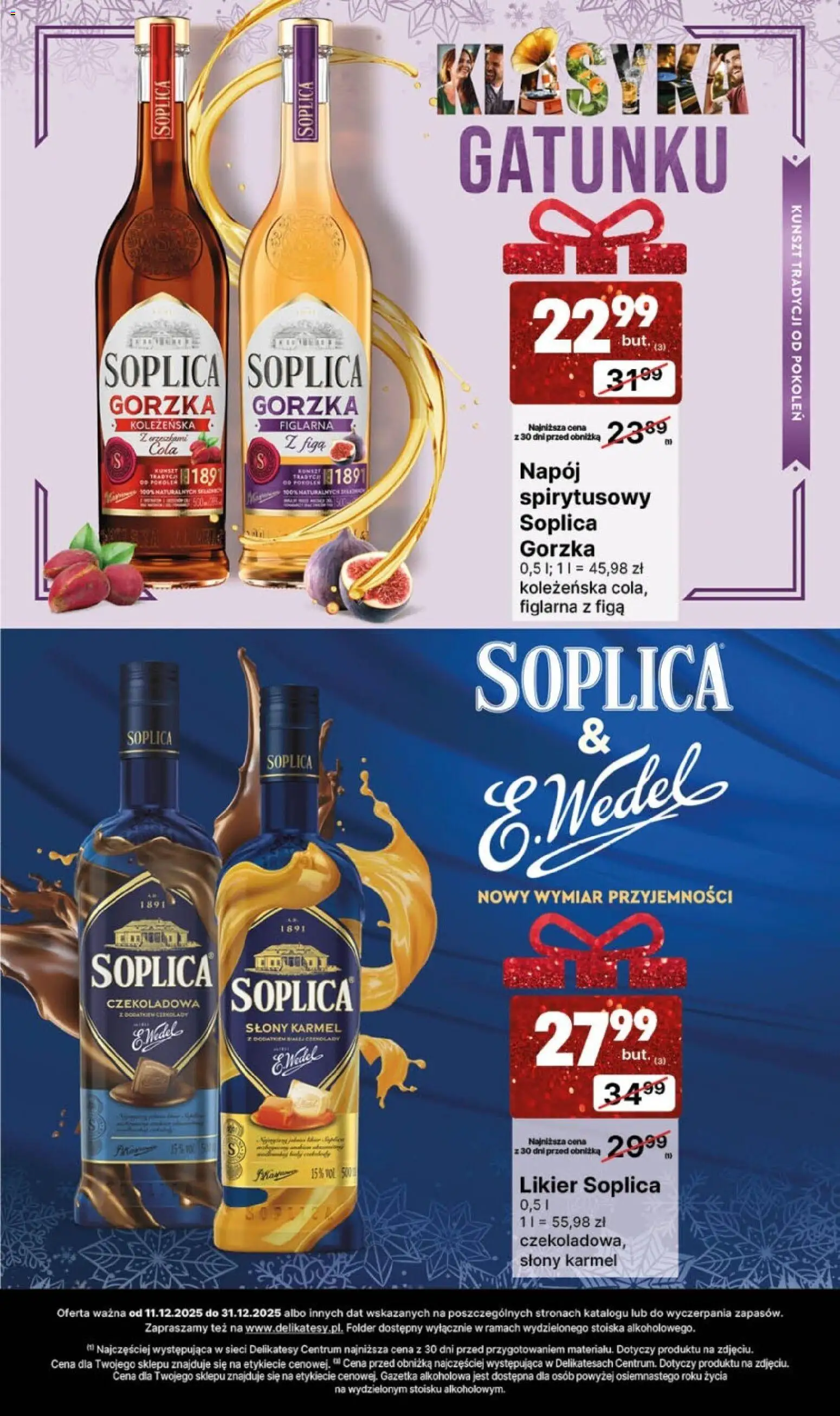 Delikatesy Centrum Gazetka alkoholowa od 11.12.2025 | Strona: 11 | Produkty: Czekoladowa, Delikatesy