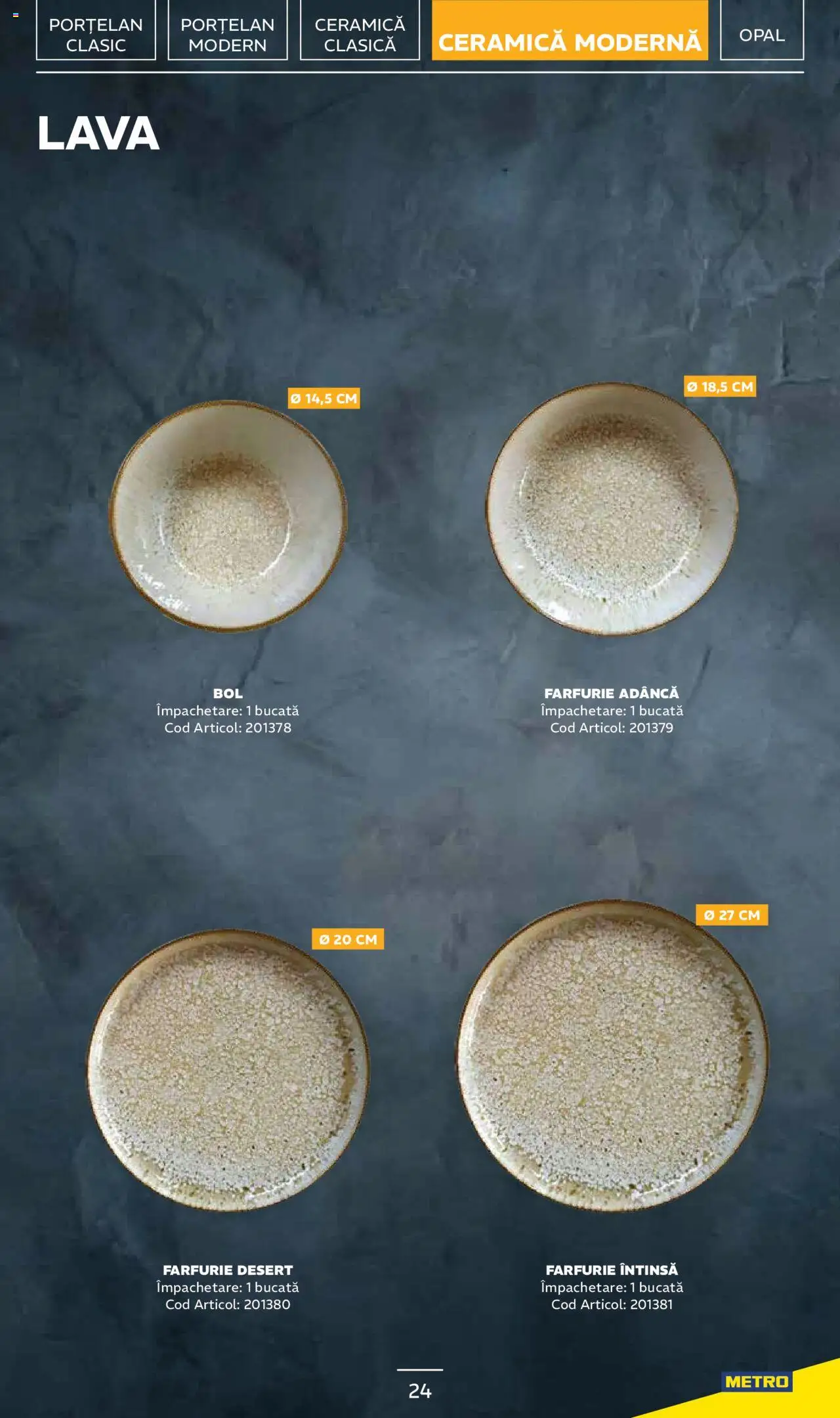 Metro catalog - Sortiment de veselă profesională – valabil de la 20.01.2025 | Pagină: 24 | Produse: Farfurie