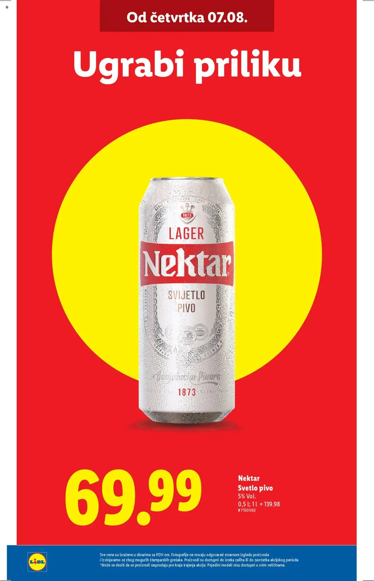Lidl katalog - važi od 07.08.2025 | Strana: 8 | Proizvode: Nektar, Pivo
