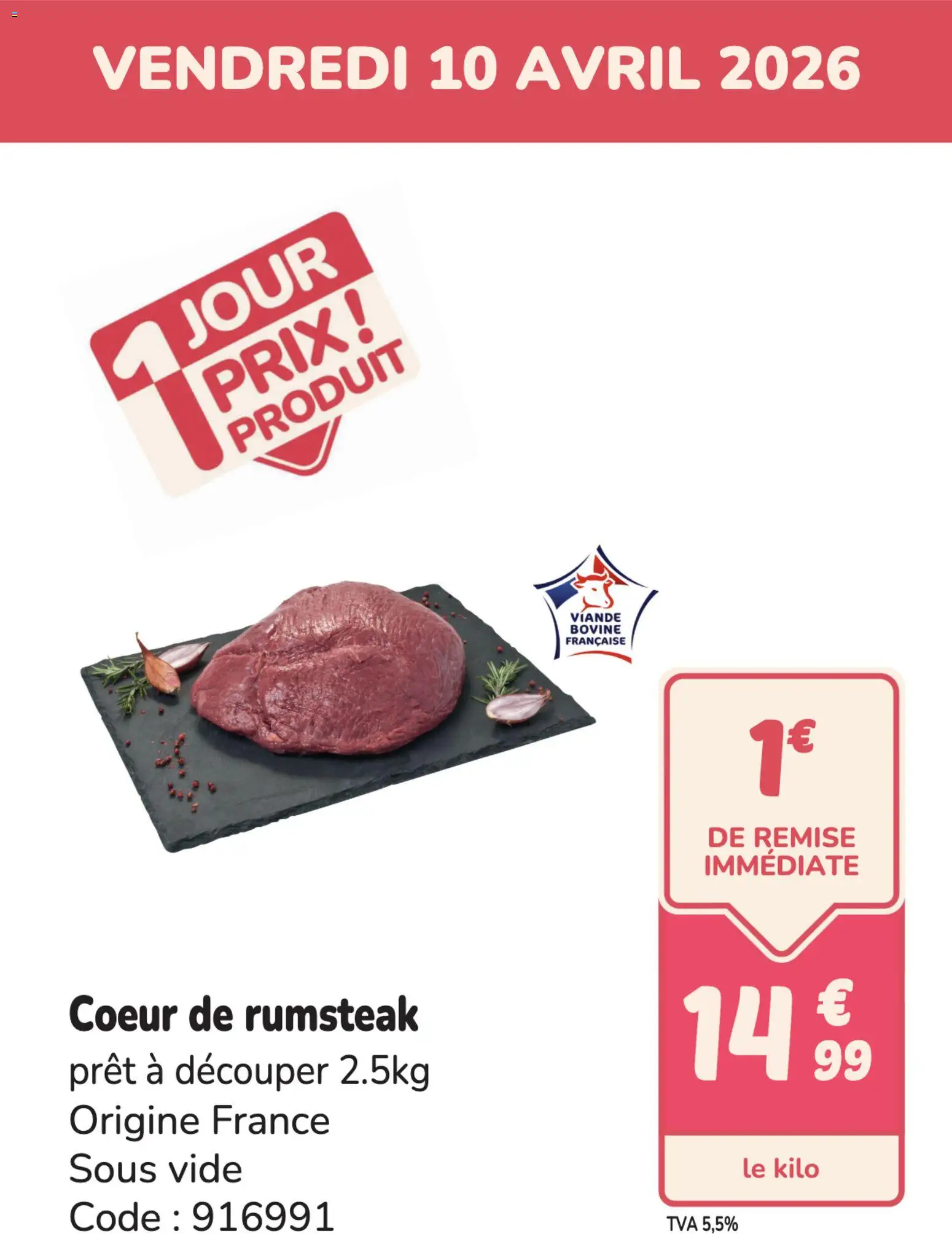 {H1} | Page: 1 | Produits: Rumsteak, Viande, Viande bovine