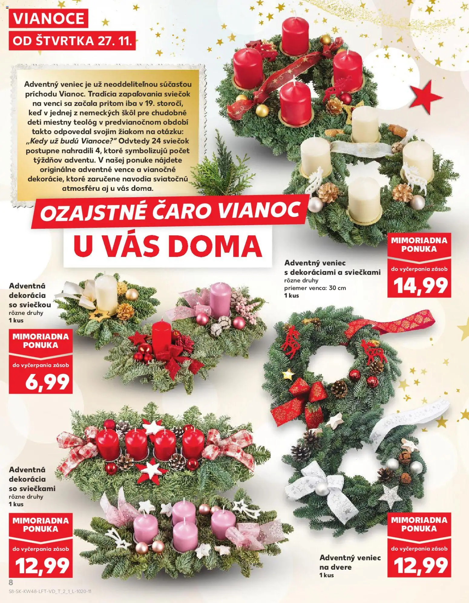 Nové Kaufland akcie – leták je platný od 27.11.2025 | Strana: 8 | Produkty: Dvere, Caro