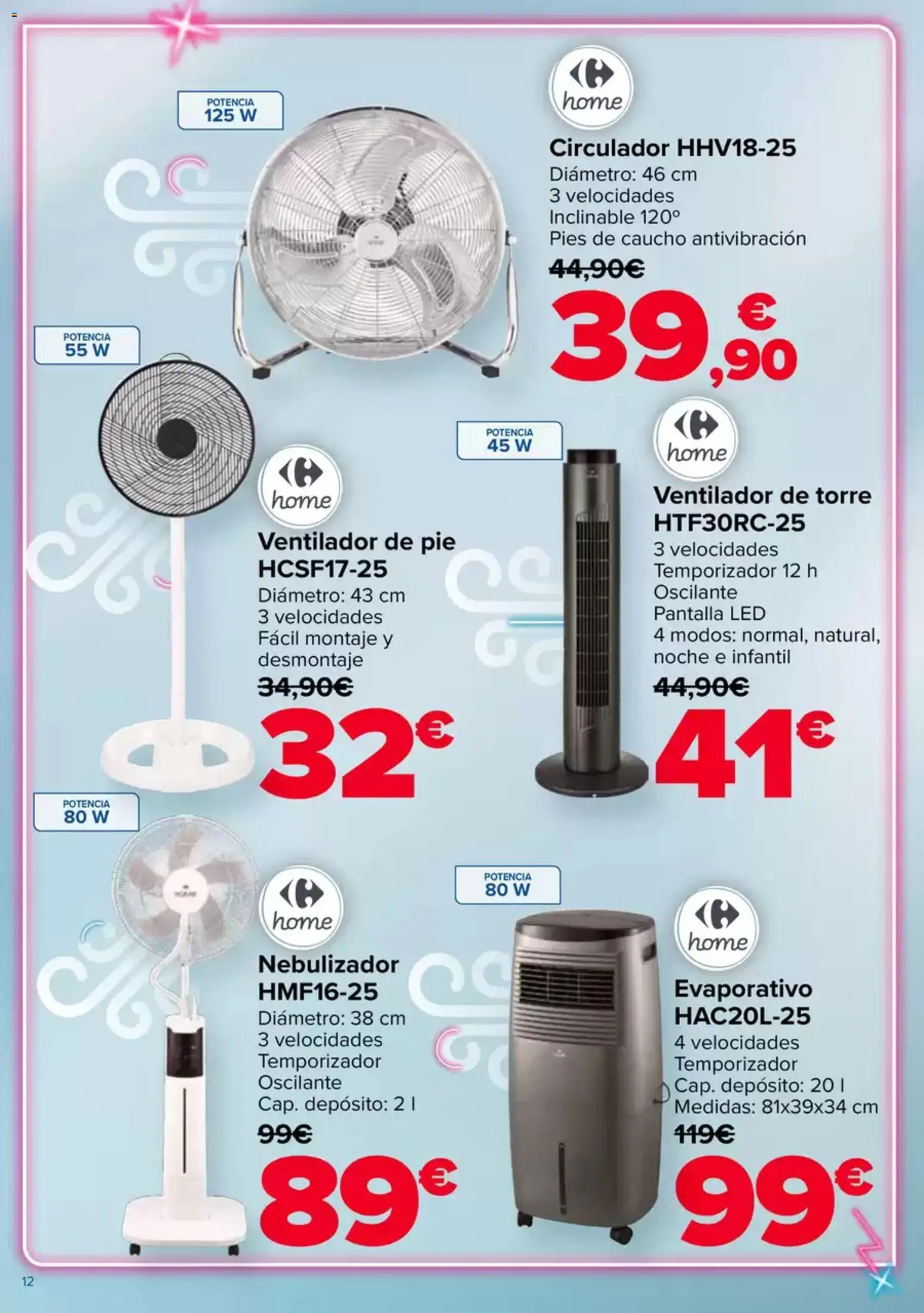 Carrefour Aire Acondicionado │ válido desde el 28.04.2026 | Página: 12 | Productos: Ventilador, Ventilador de pie, Circulador
