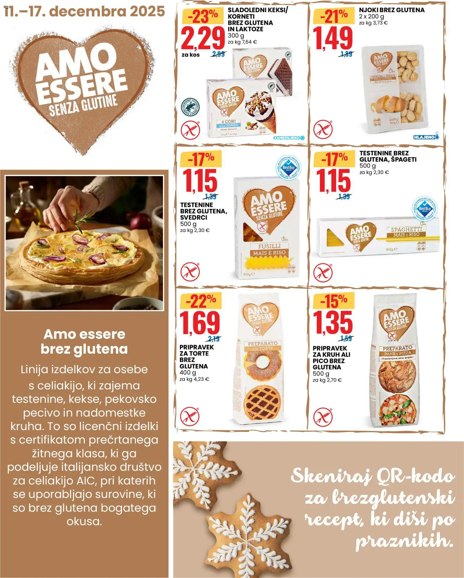 Novi Eurospin katalog ponudbe – veljaven od 11.12.2025 | Stran: 10 | Izdelki: Kos, Njoki, Kruh, Testenine