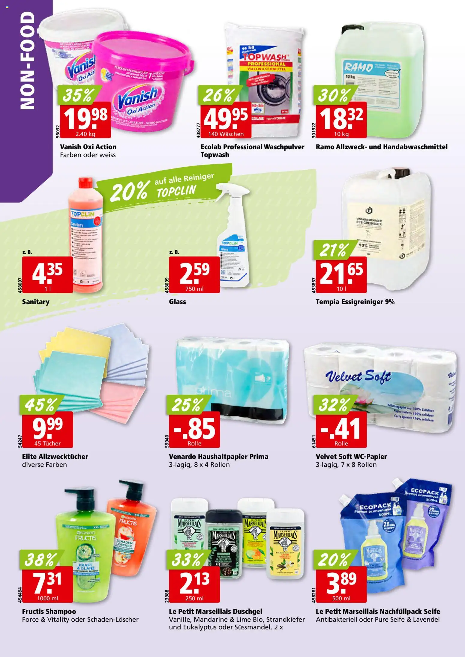 Aligro Aktionen Chavannes, Matran, Genf, Sitten – gültig ab 24.11.2025 | Seite: 38 | Produkte: Toilette, Seife, Duschgel, Top