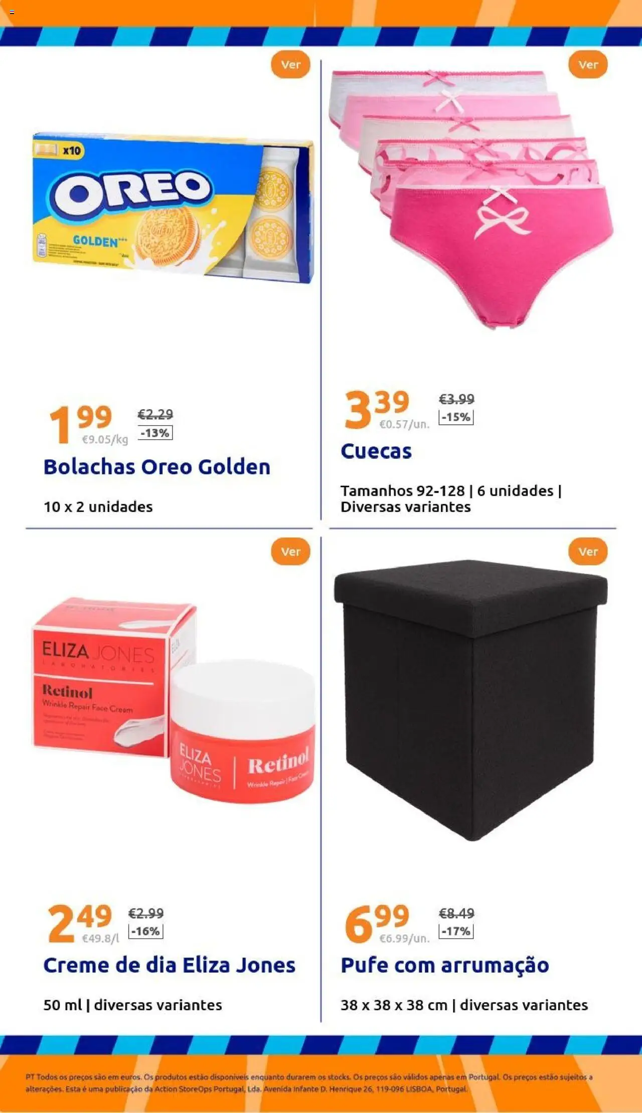 Action - Action PT week 37 2025 │ válido de 10.09.2025 | Página: 30 | Produtos: Bolachas, Creme, Cuecas