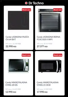 Dr Techno katalog - pregled Dr Techno kataloga - važi od 16.01.2026 | Strana: 2 | Proizvode: Candy, Rerna, Ugradna ploča