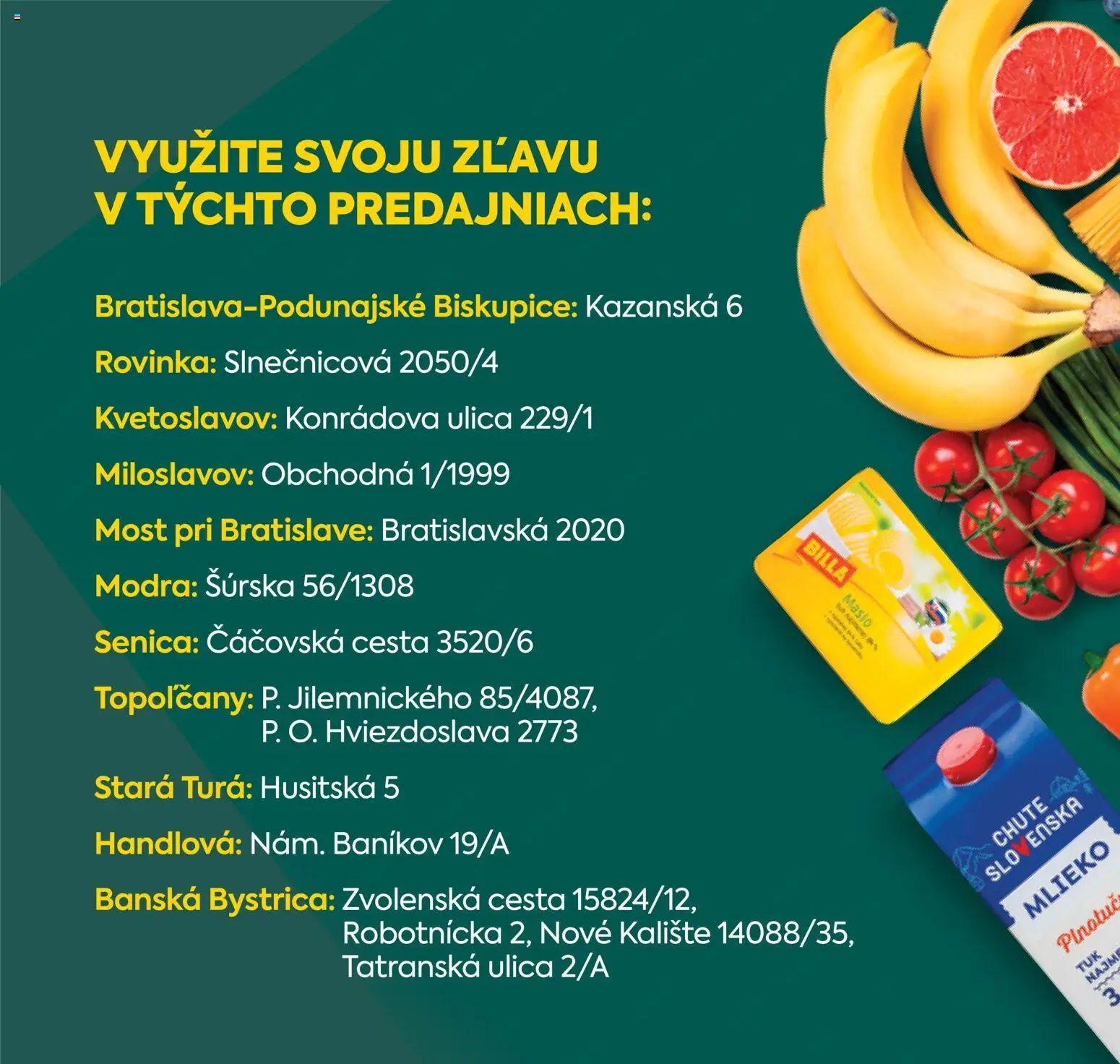 Nové Billa akcie – leták je platný od 12.11.2025 | Strana: 4 | Produkty: Mlieko