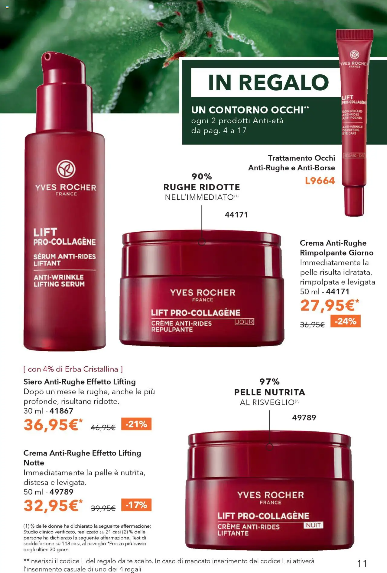 Volantino Yves Rocher del 23.09.2025 | Pagina: 11 | Prodotti: Crema, Tè