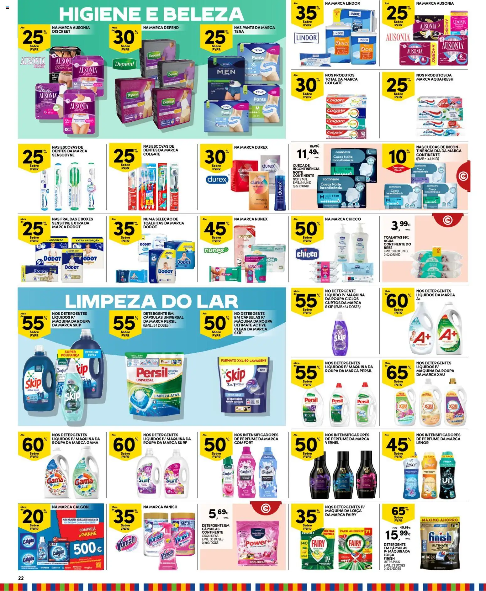 Continente Madeira │ válido de 07.04.2026 | Página: 22 | Produtos: Agua, Perfume, Detergente, Cuecas