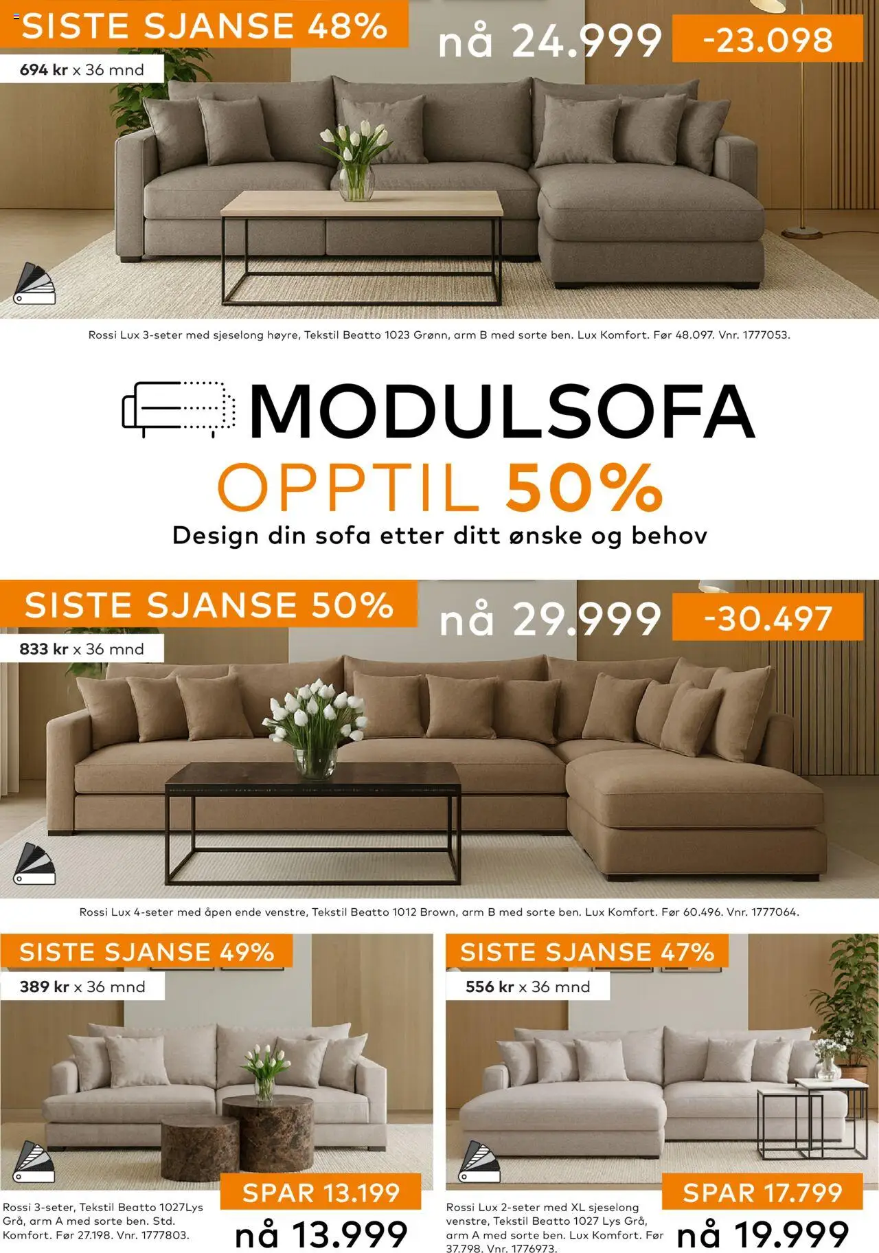 {H1} | Side: 3 | Produkter: Lys, Sofa, Sjeselong