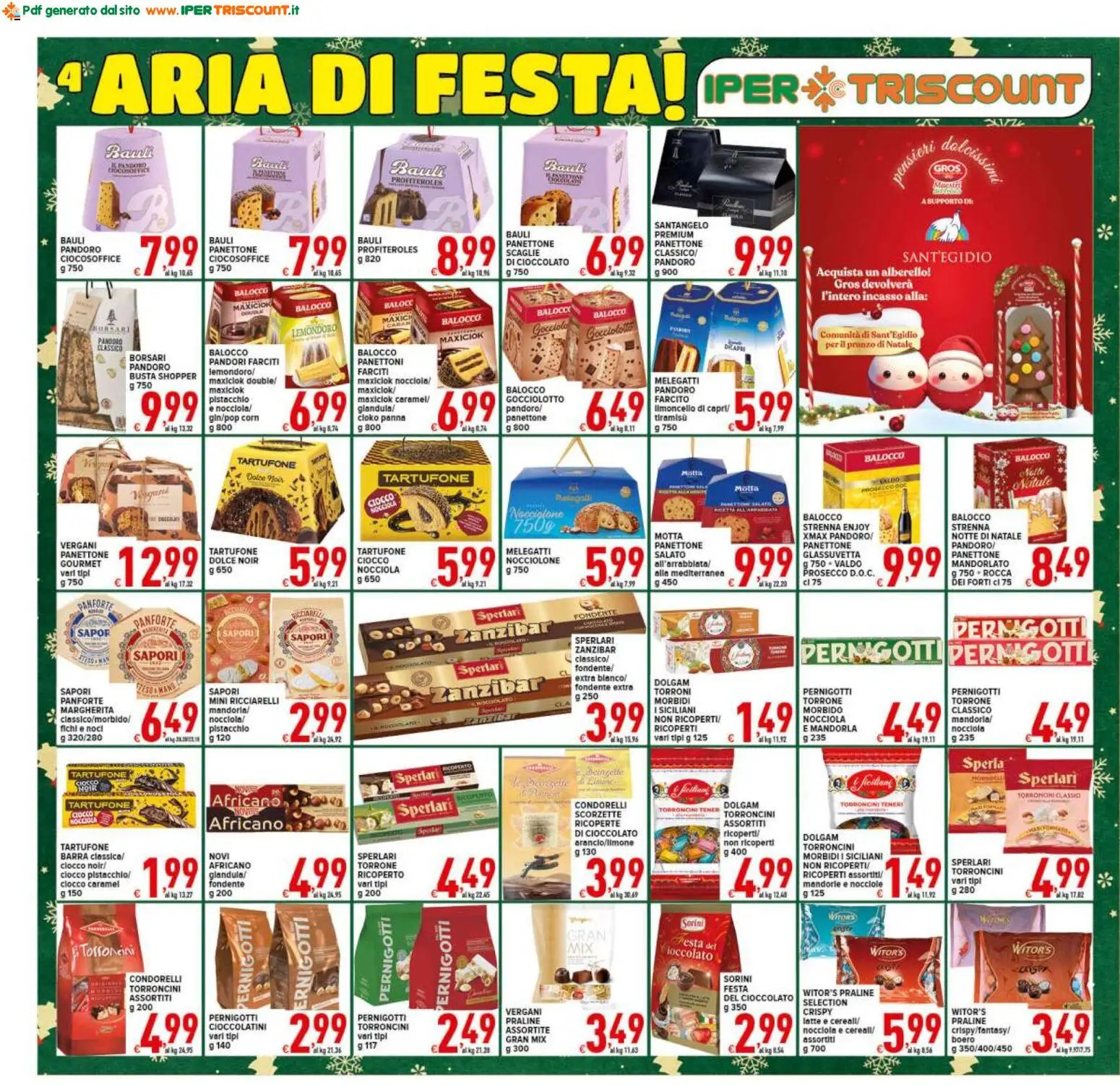 Volantino Ipertriscount del 06.12.2025 | Pagina: 4 | Prodotti: Cioccolato, Prosecco, Latte, Nocciole